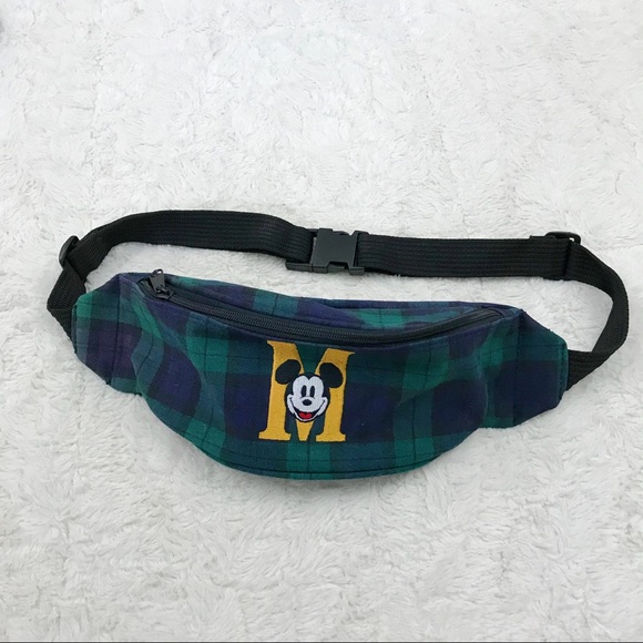Disney Handbags - Disney Store Plaid Mickey Fanny Pack
